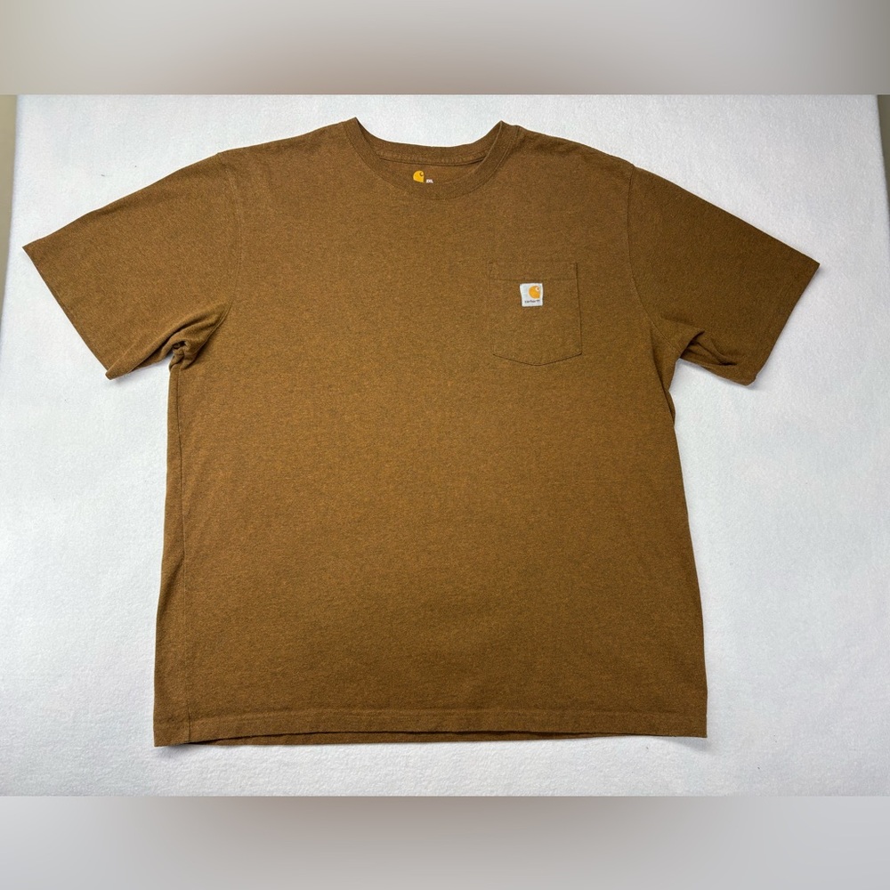 Carhartt Men's T Shirt Size 2XL Short Sleeve- Desert Copper K87 Original Fit